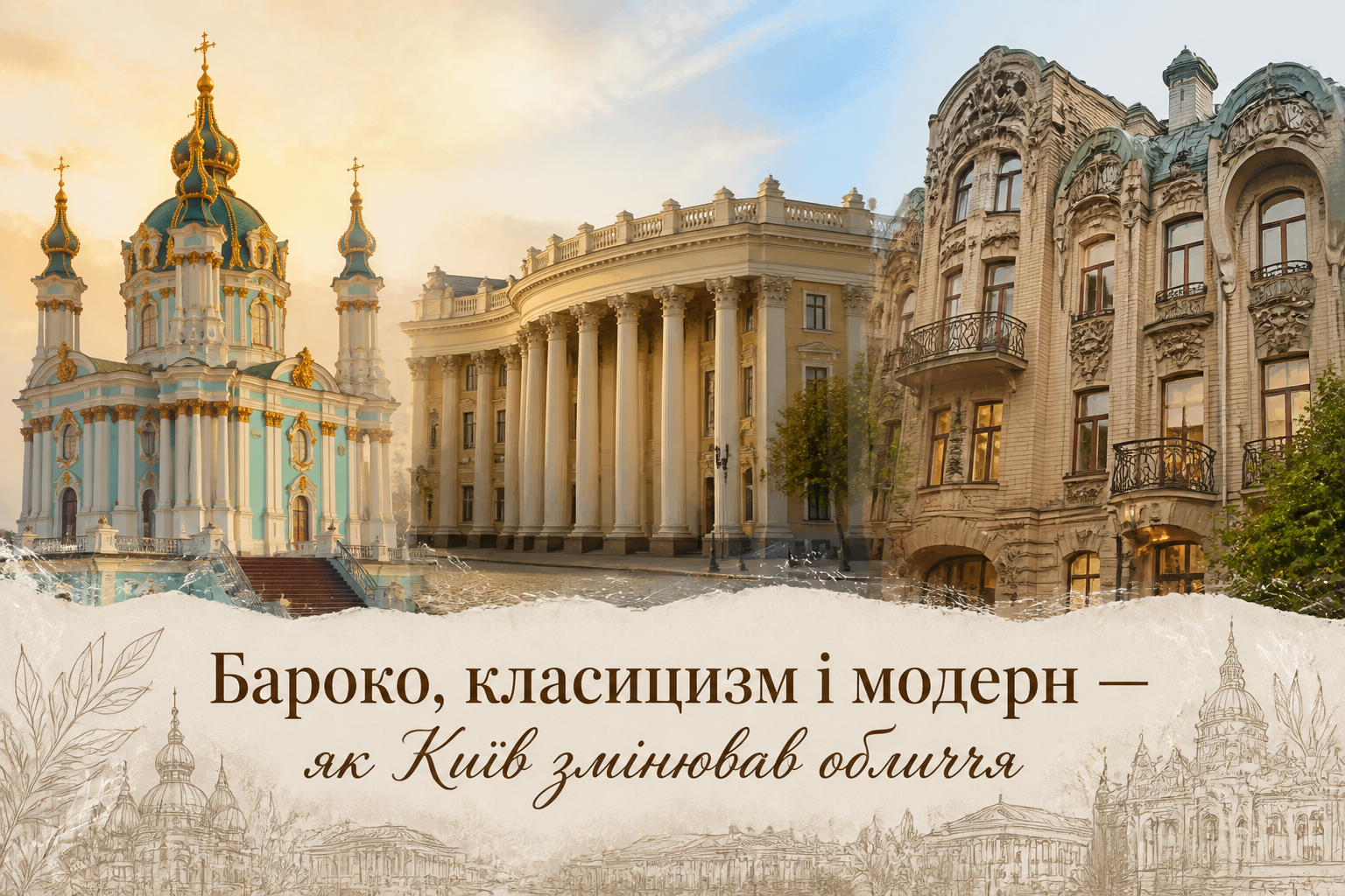 Бароко, класицизм і модерн — як Київ змінював обличчя
