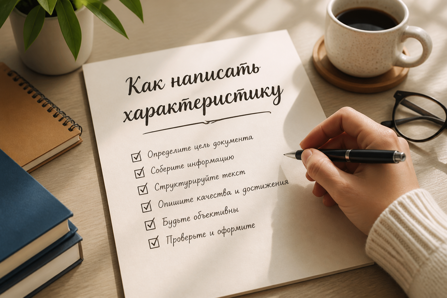 как написать характеристику