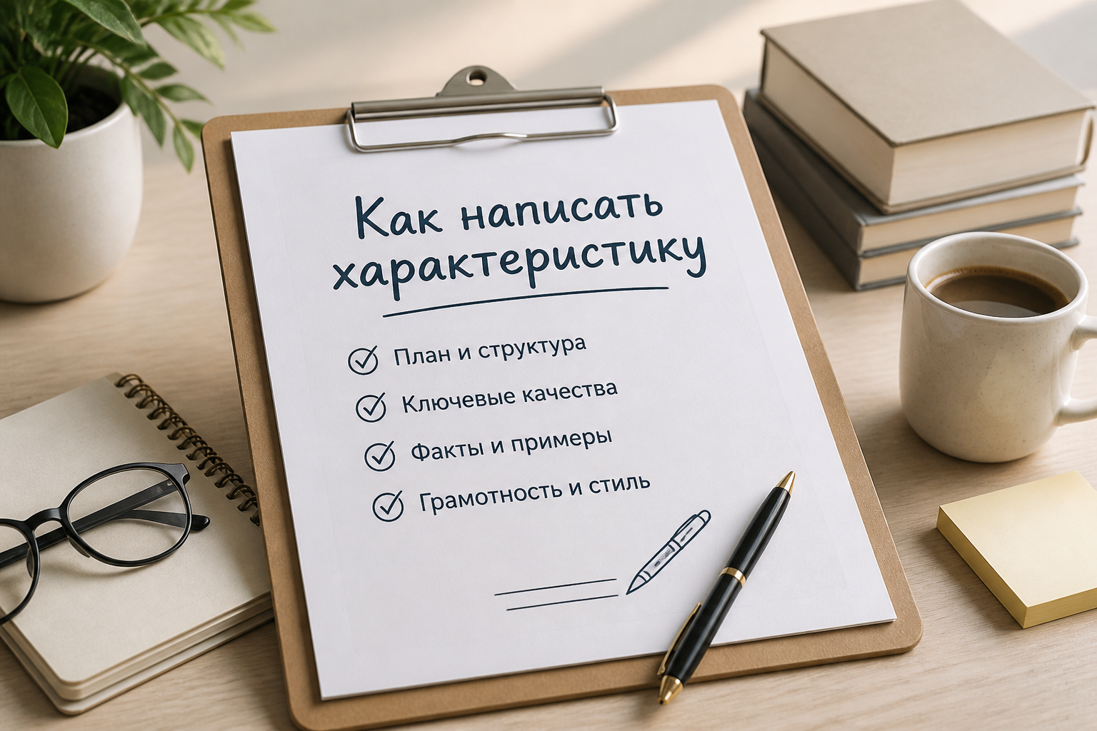 как написать характеристику