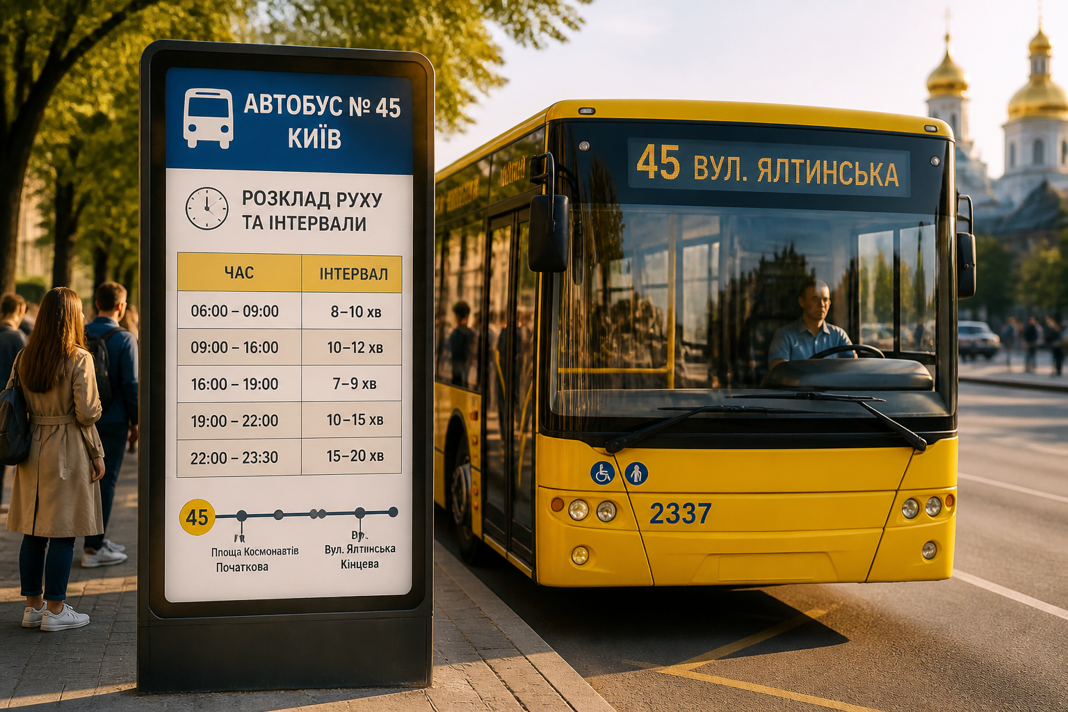 Розклад руху та інтервали