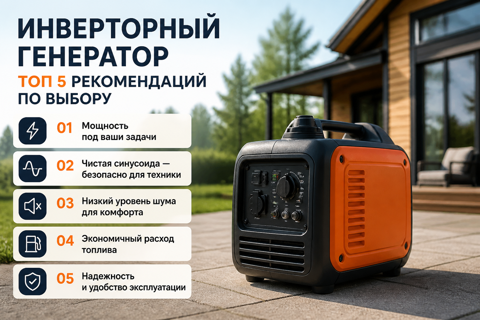 генератор инверторный топ 5 рекомендаций по выбору