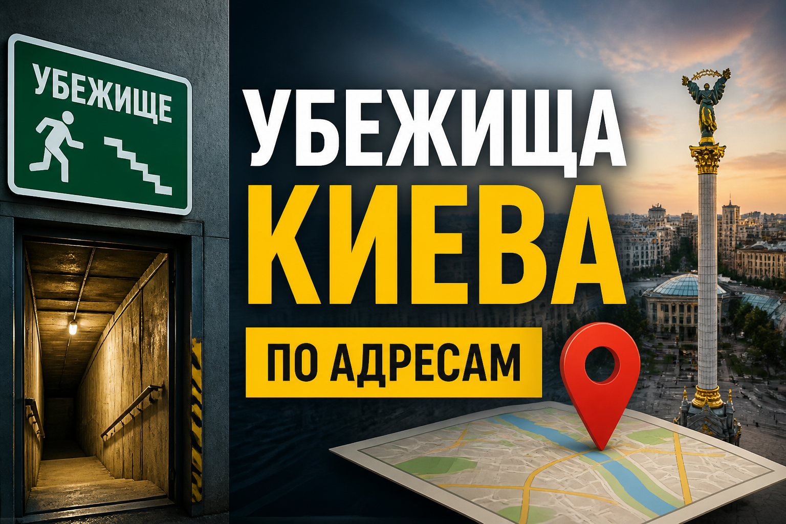 Убежища Киева по адресам: где искать укрытие во время тревоги