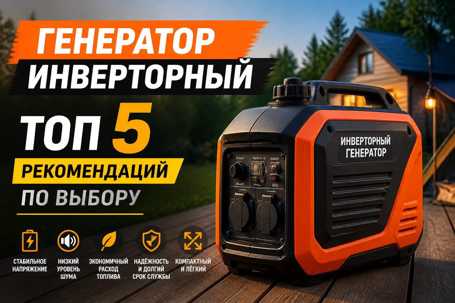 Инверторный генератор: топ 5 рекомендаций по выбору