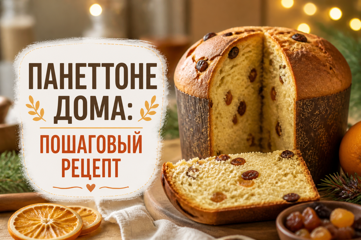 Панеттоне дома: пошаговый рецепт итальянского кекса
