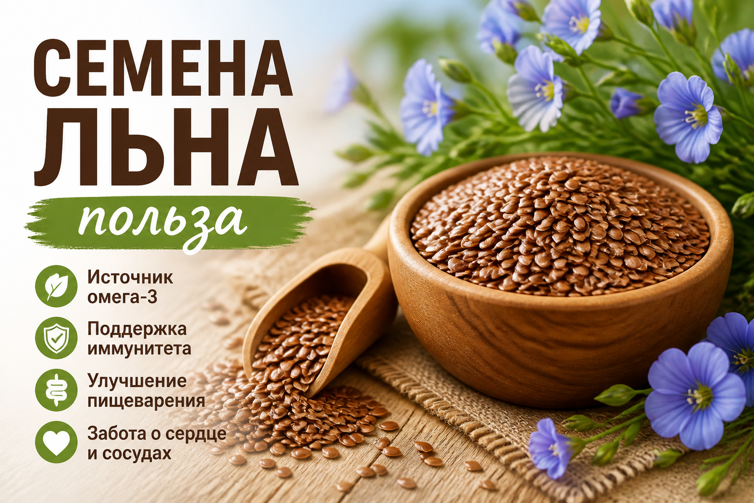 Семена льна: польза, состав и как правильно употреблять
