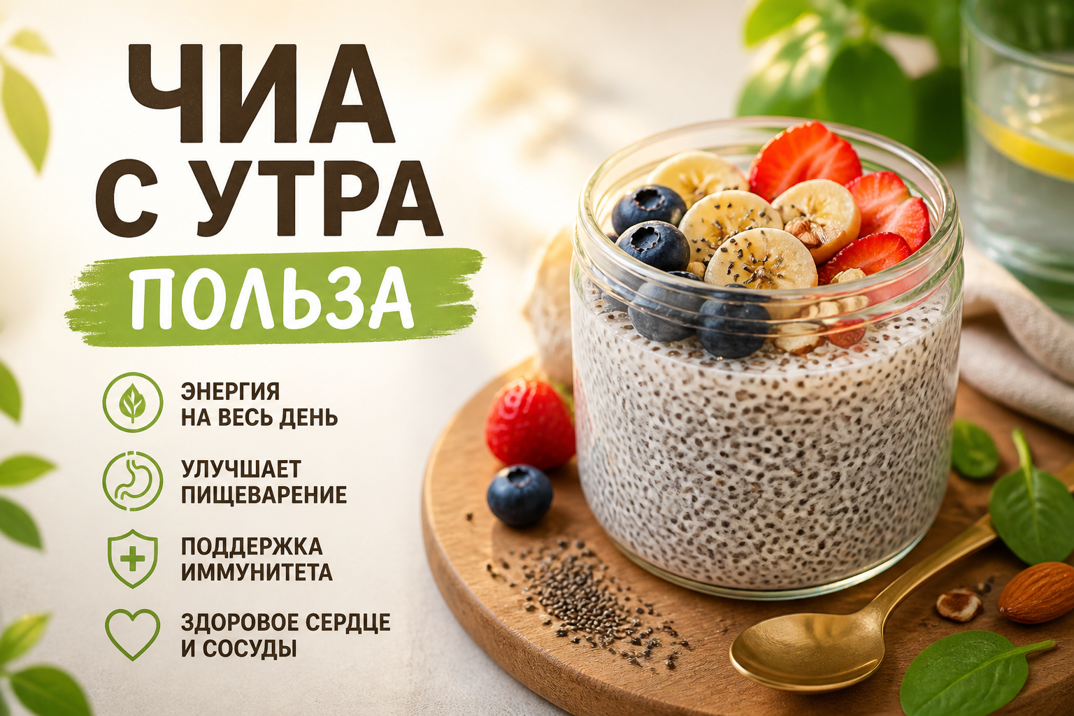 Чиа с утра: польза для здоровья и как правильно есть